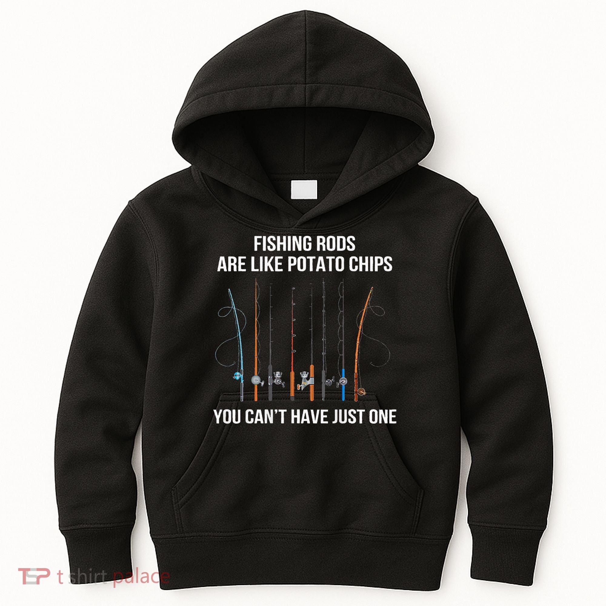 Fishing Rods Are Like Potato Chips You Can’t Have Just One Kids Hoodie