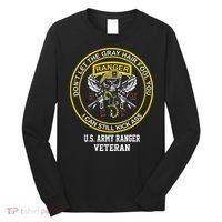 Funny Retired Army Ranger Veteran USA Military Vet Long Sleeve Shirt thumb 0