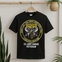 Funny Retired Army Ranger Veteran USA Military Vet T-Shirt thumb 2