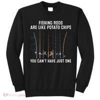 Fishing Rods Are Like Potatos Chips Sweatshirt thumb 0
