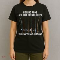 Fishing Rods Are Like Potatos Chips T-Shirt thumb 4