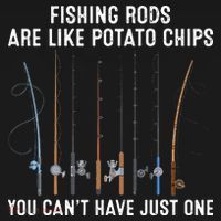 Fishing Rods Are Like Potatos Chips Ornament thumb 1
