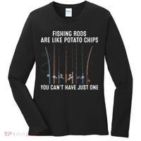 Fishing Rods Are Like Potatos Chips Women's Long Sleeve Shirt thumb 0
