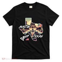Formula Racing Austin Texas Open Wheel Car Circuit Usa Flag T-Shirt thumb 0