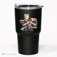 Formula Racing Austin Texas Open Wheel Car Circuit Usa Flag Tumbler thumb 0