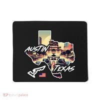 Formula Racing Austin Texas Open Wheel Car Circuit Usa Flag Mousepad thumb 0