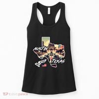 Formula Racing Austin Texas Open Wheel Car Circuit Usa Flag Women's Tank Top thumb 0