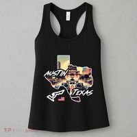 Formula Racing Austin Texas Open Wheel Car Circuit Usa Flag Women's Tank Top thumb 3