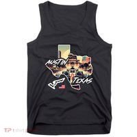 Formula Racing Austin Texas Open Wheel Car Circuit Usa Flag Tank Top thumb 0