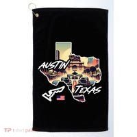 Formula Racing Austin Texas Open Wheel Car Circuit Usa Flag Golf Towel thumb 0