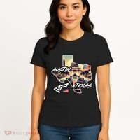 Formula Racing Austin Texas Open Wheel Car Circuit Usa Flag Women's T-Shirt thumb 4