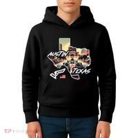 Formula Racing Austin Texas Open Wheel Car Circuit Usa Flag Kids Hoodie thumb 4