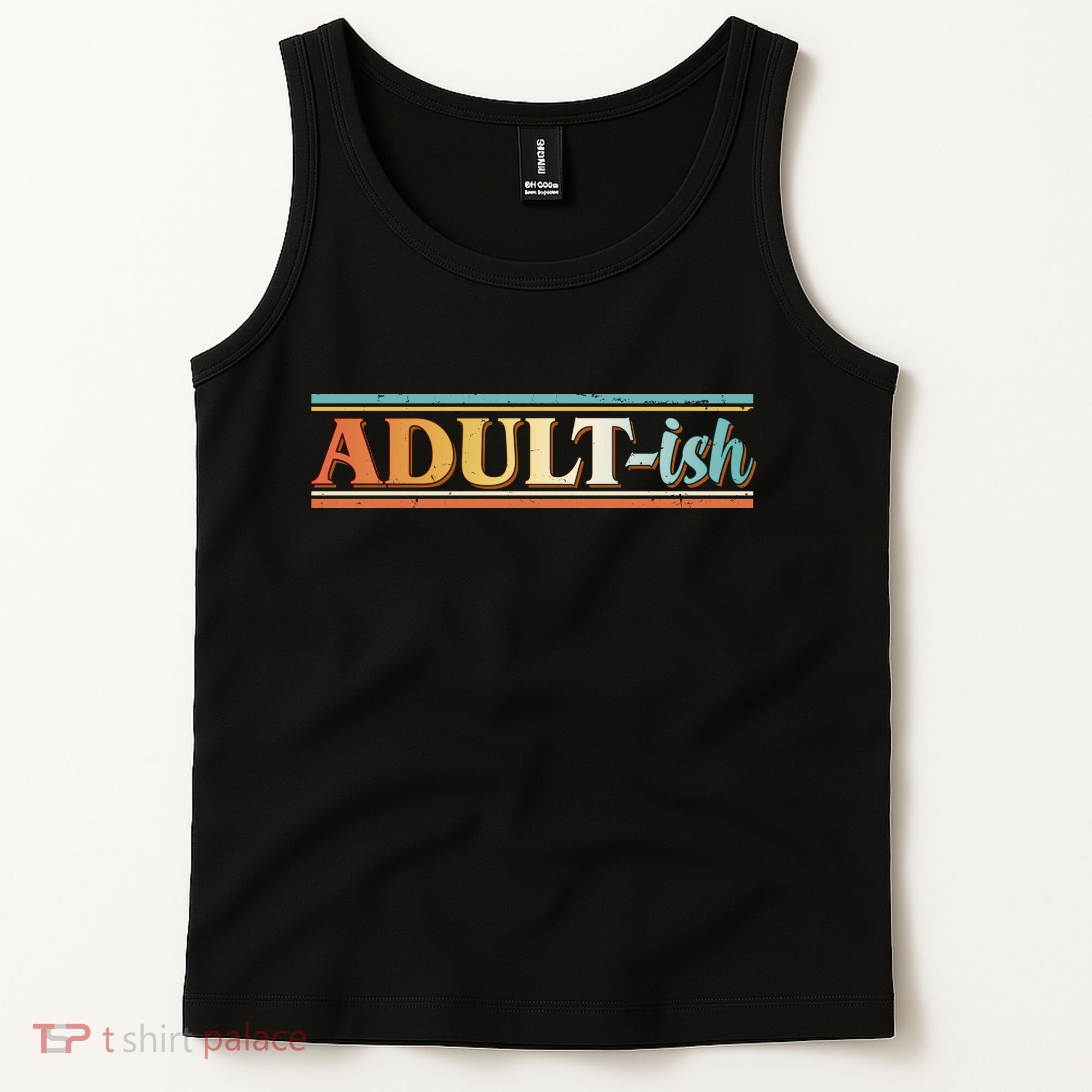 Funny Retro Adultish Tank Top