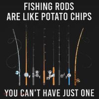 Fishing Rods Are Like Potato Chips You CanT Have Just One Women's Hoodie thumb 2