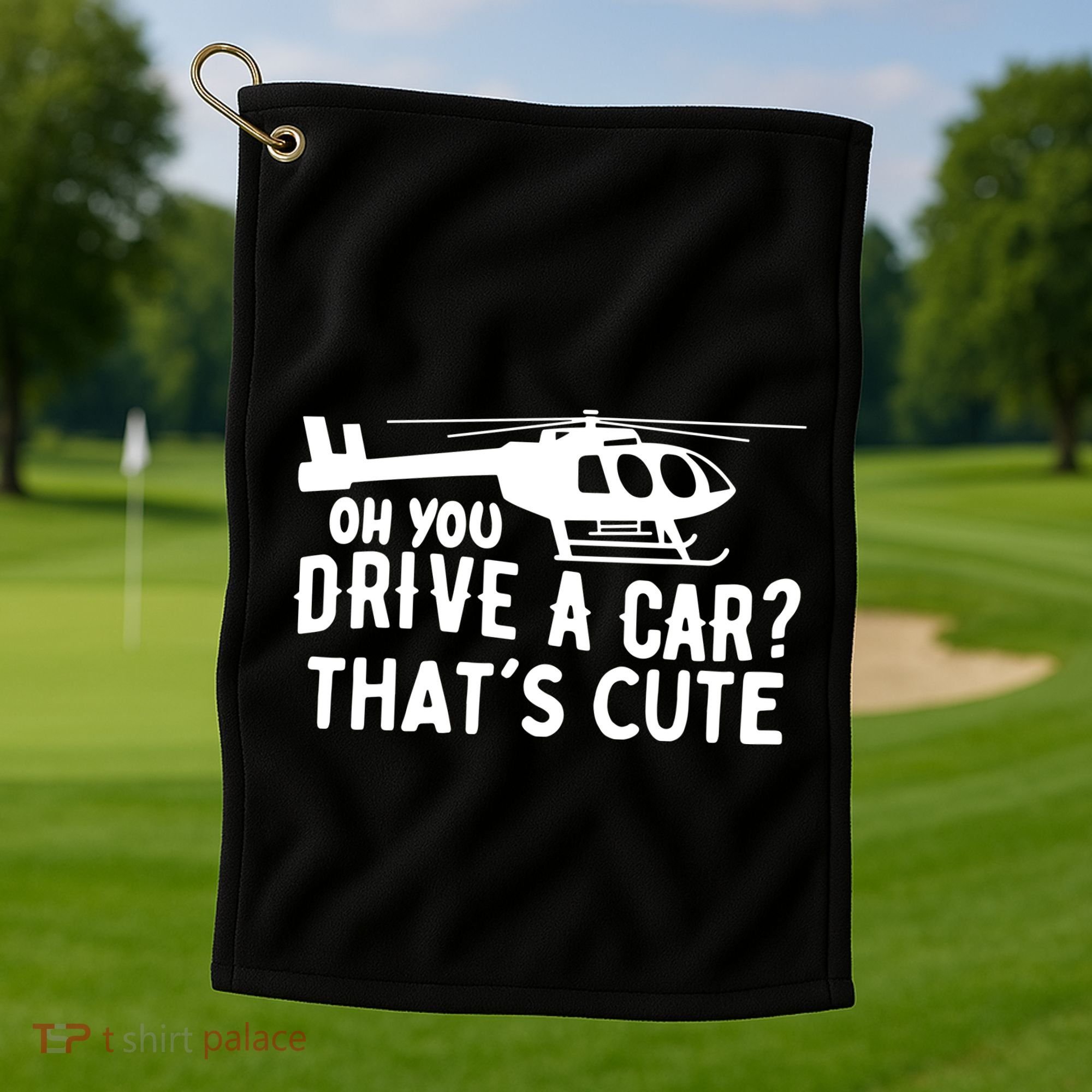Funny Rotocraft Aviation Helicopter Pilot Golf Towel