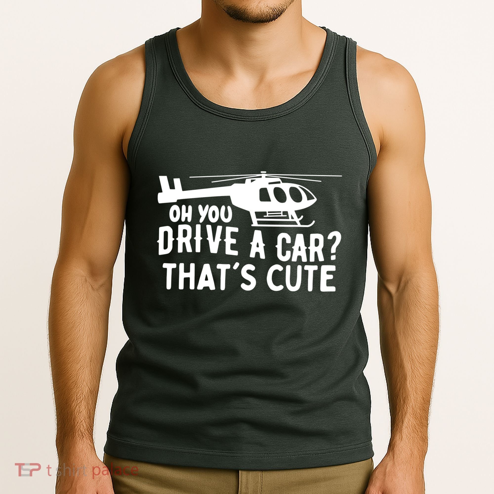 Funny Rotocraft Aviation Helicopter Pilot Tank Top