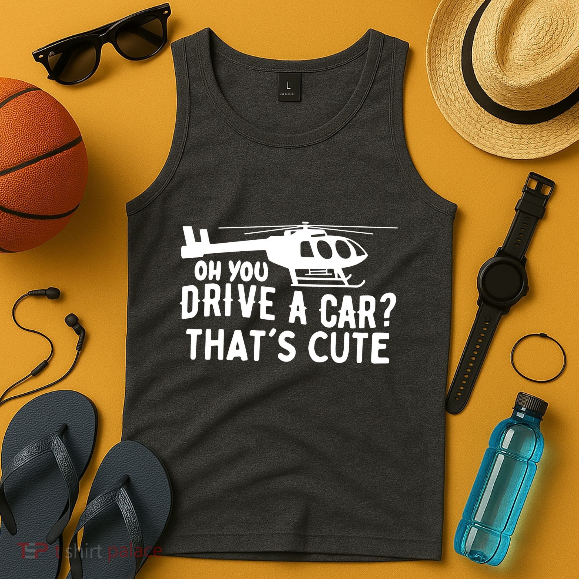 Funny Rotocraft Aviation Helicopter Pilot Tank Top