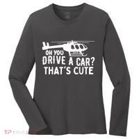 Funny Rotocraft Aviation Helicopter Pilot Women's Long Sleeve Shirt thumb 0