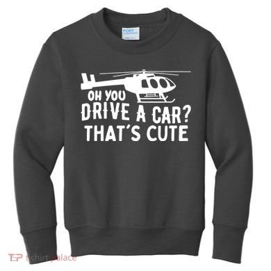 Funny Rotocraft Aviation Helicopter Pilot Kids Sweatshirt