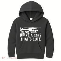 Funny Rotocraft Aviation Helicopter Pilot Kids Hoodie thumb 0
