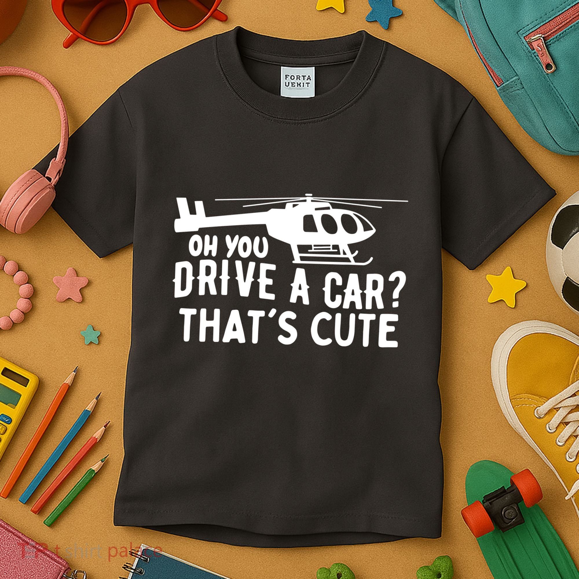 Funny Rotocraft Aviation Helicopter Pilot Kids T-Shirt
