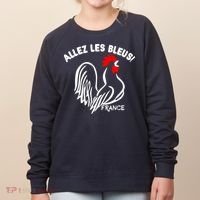 France Soccer Allez Les Bleus World Women's Sweatshirt thumb 0