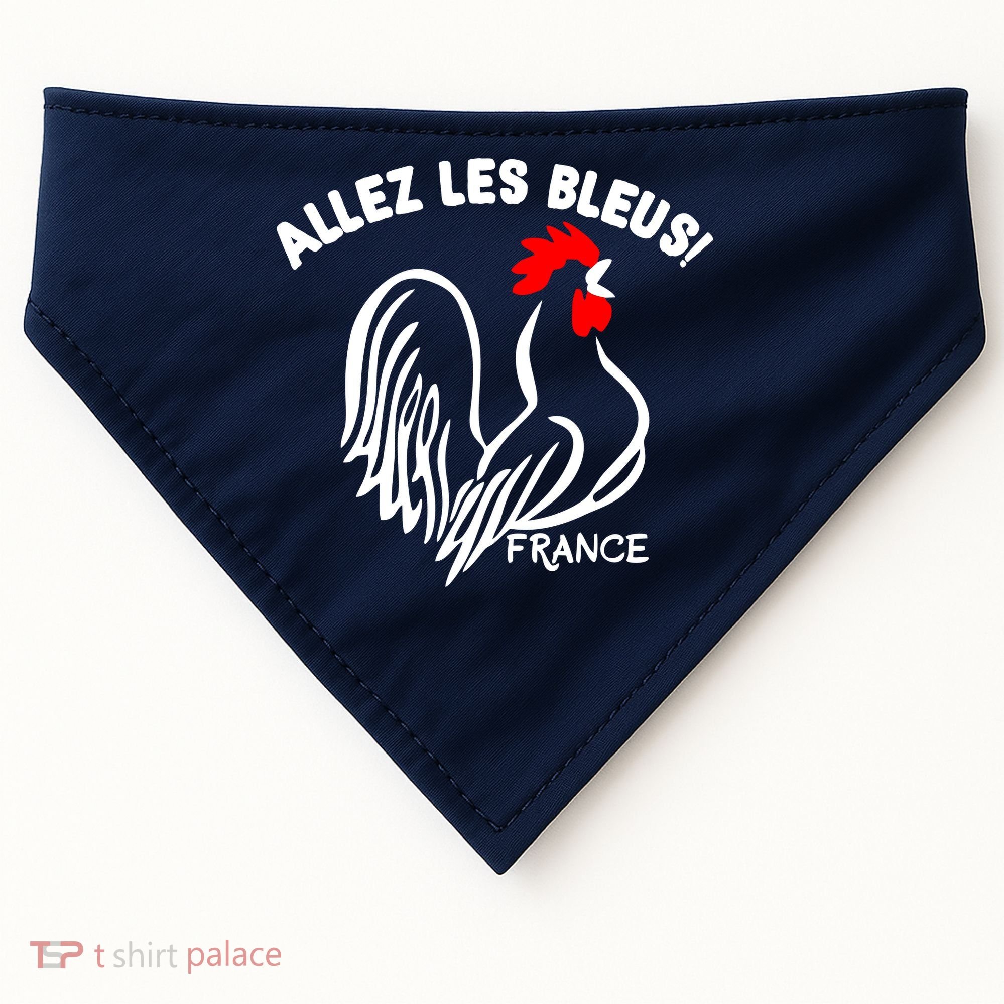 France Soccer Allez Les Bleus World USA-Made Doggie Bandana