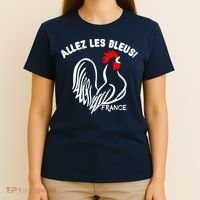 France Soccer Allez Les Bleus World T-Shirt thumb 4