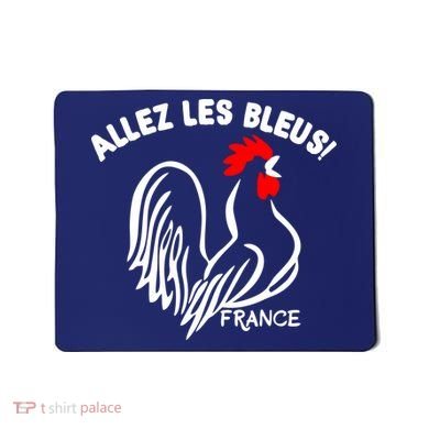 France Soccer Allez Les Bleus World Mousepad