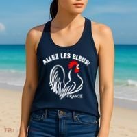 France Soccer Allez Les Bleus World Women's Tank Top thumb 2
