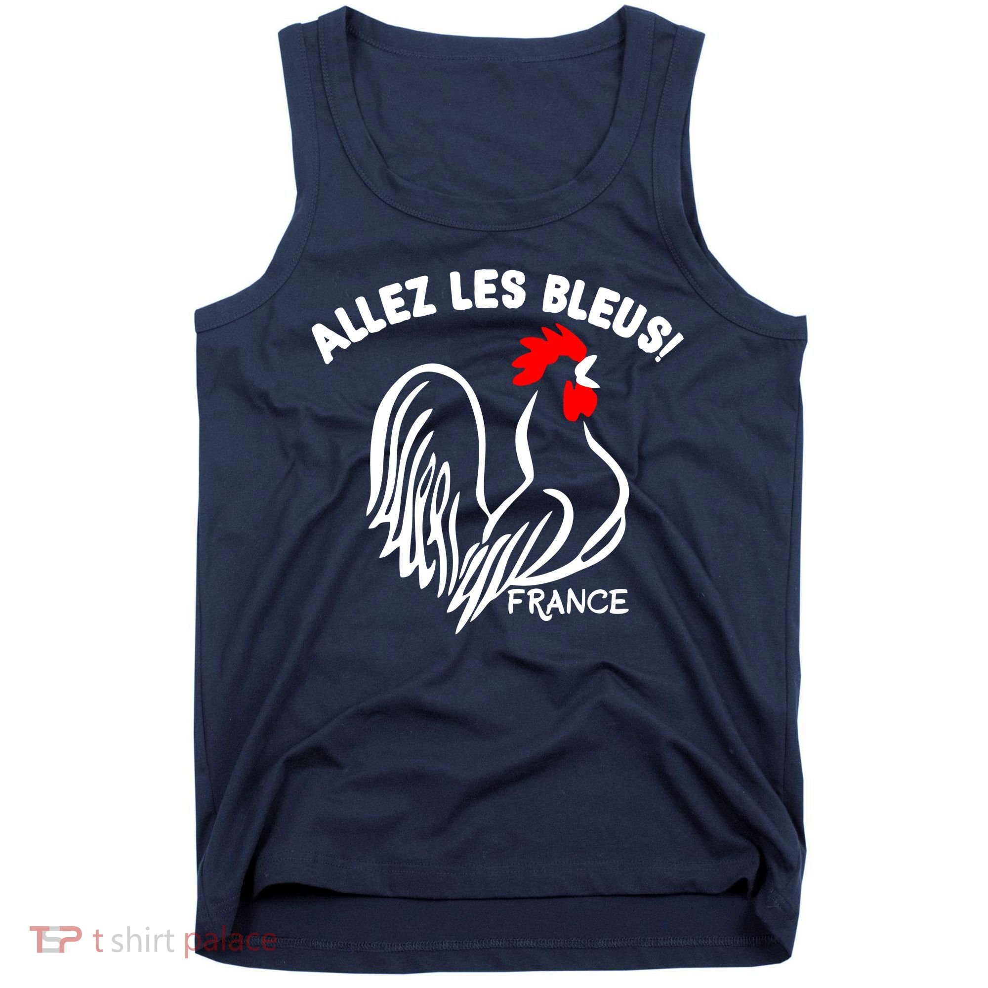 France Soccer Allez Les Bleus World Tank Top