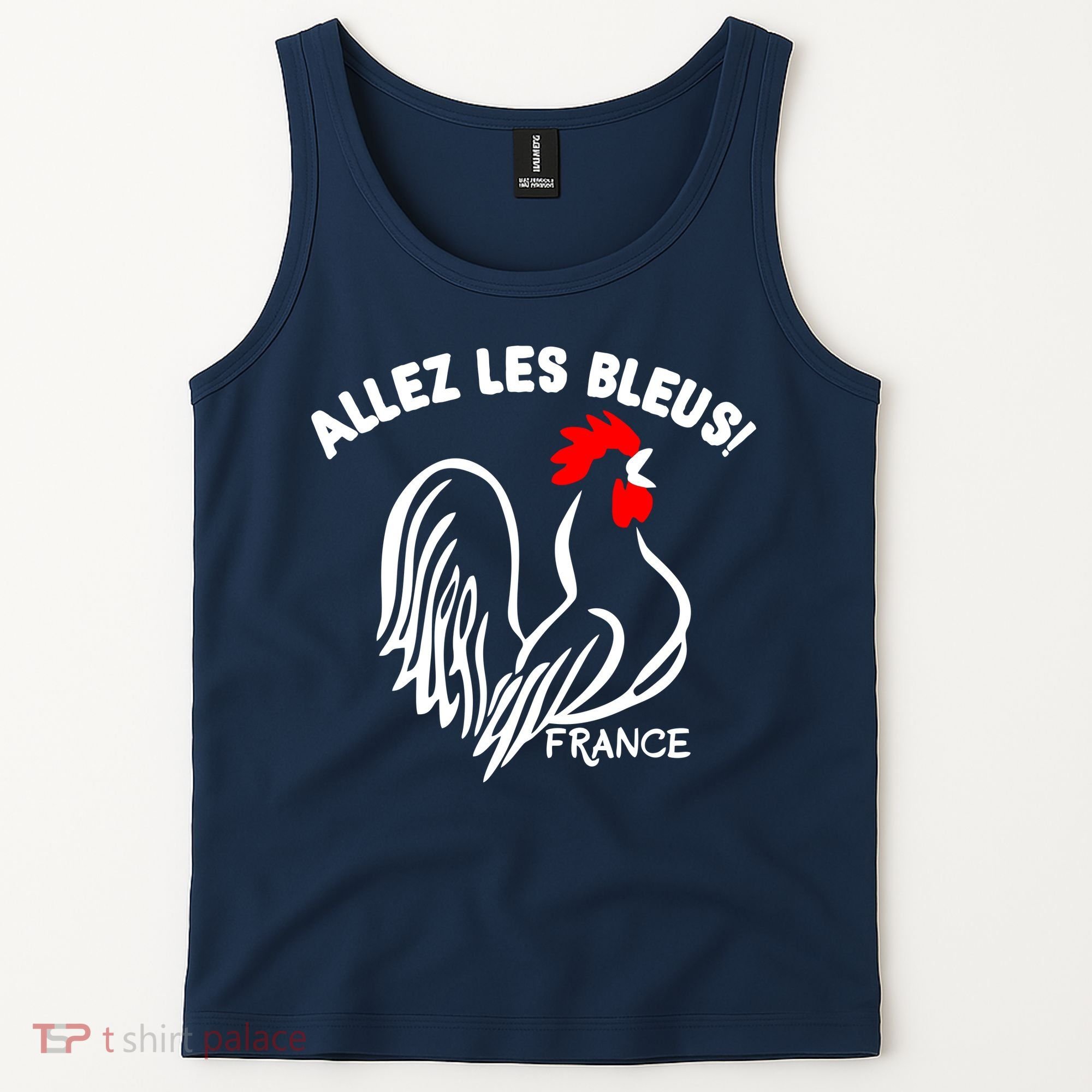 France Soccer Allez Les Bleus World Tank Top