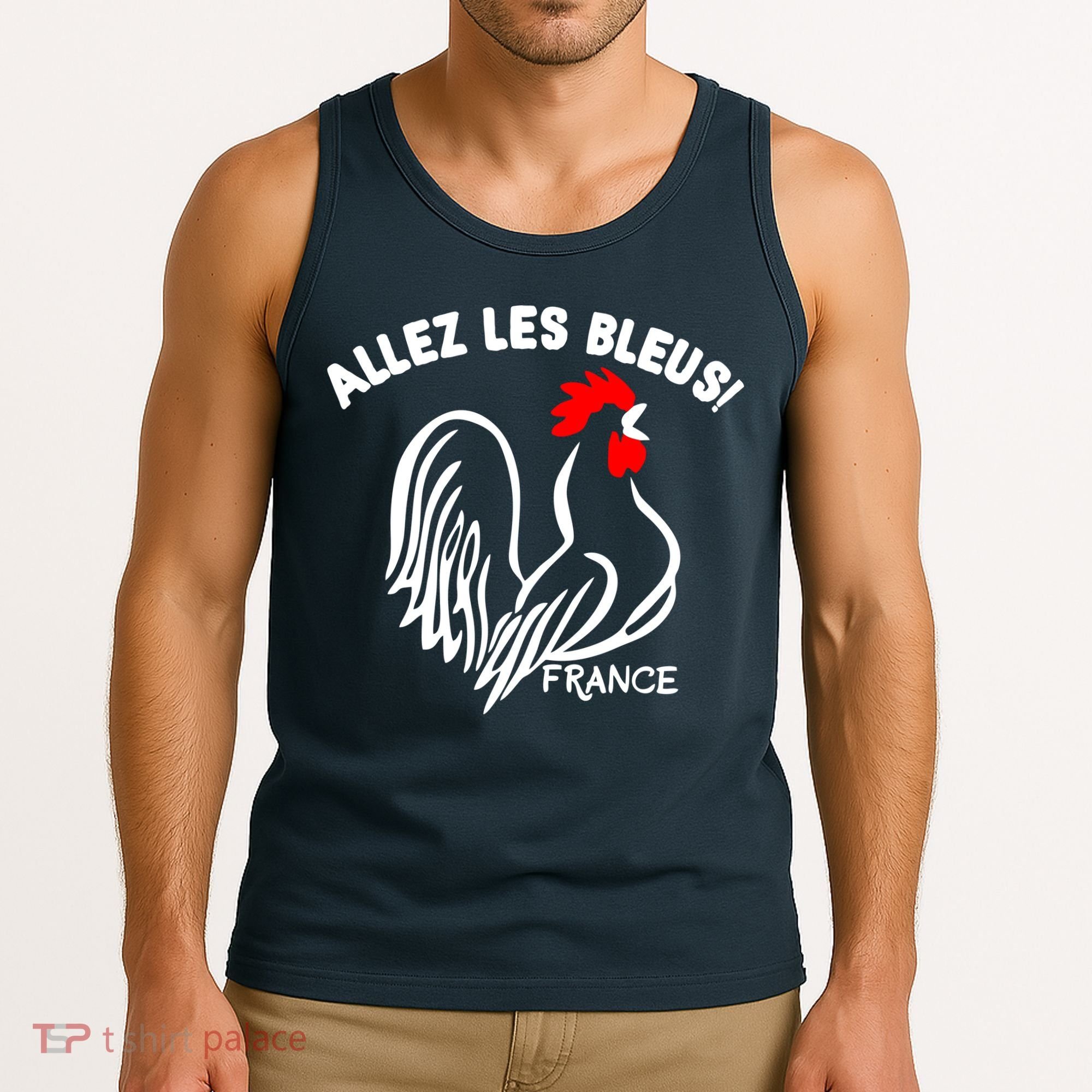 France Soccer Allez Les Bleus World Tank Top