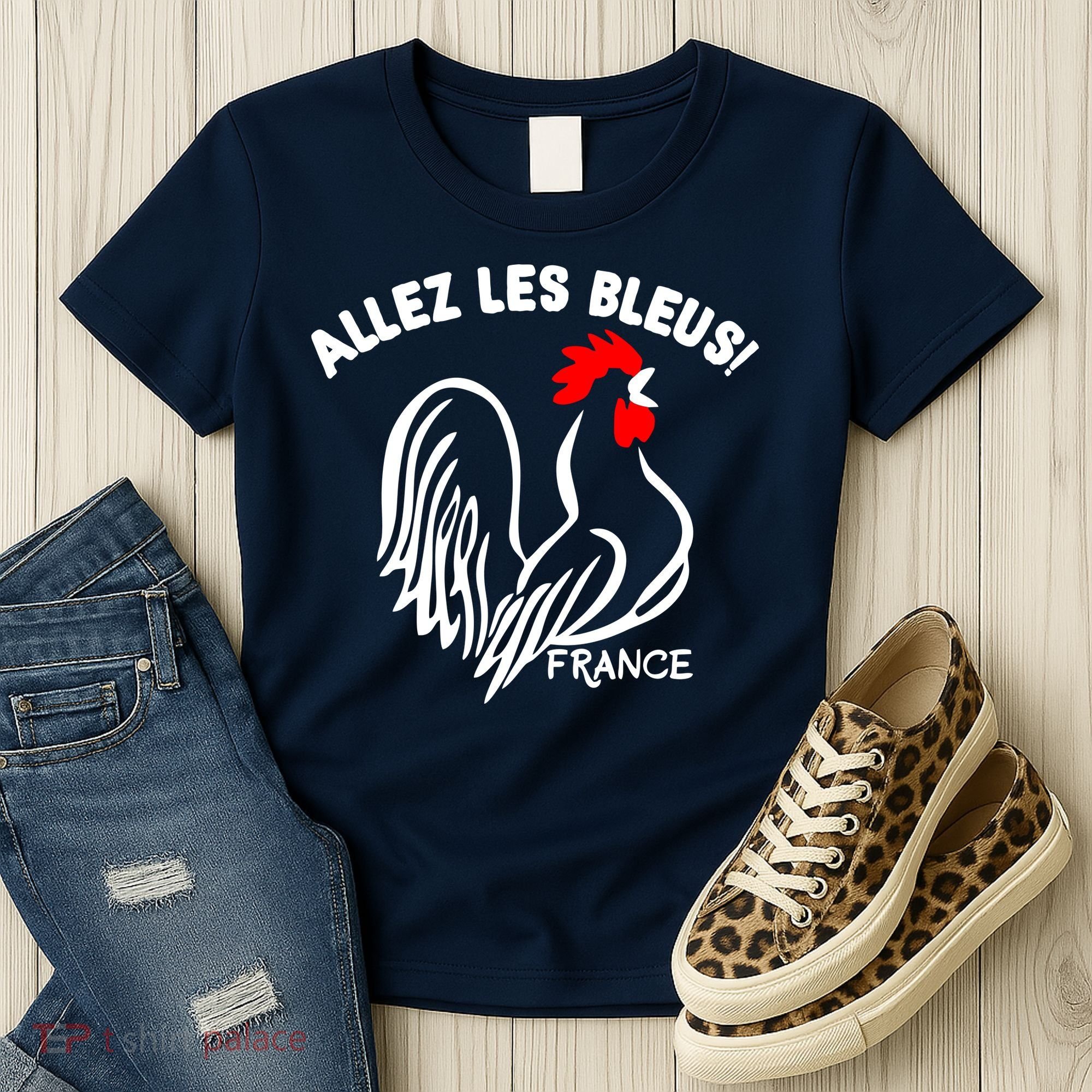 France Soccer Allez Les Bleus World Women's T-Shirt