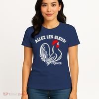 France Soccer Allez Les Bleus World Women's T-Shirt thumb 4