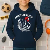 France Soccer Allez Les Bleus World Kids Hoodie thumb 2