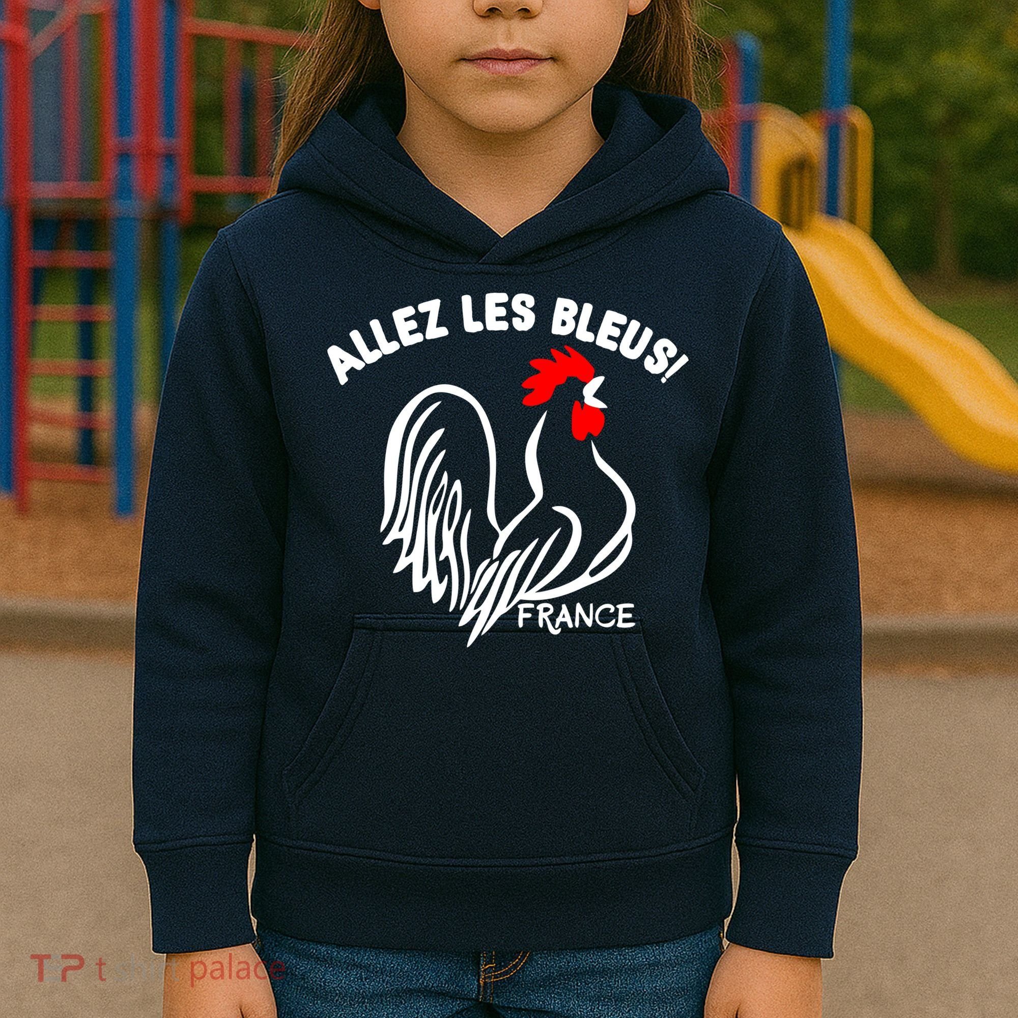 France Soccer Allez Les Bleus World Kids Hoodie