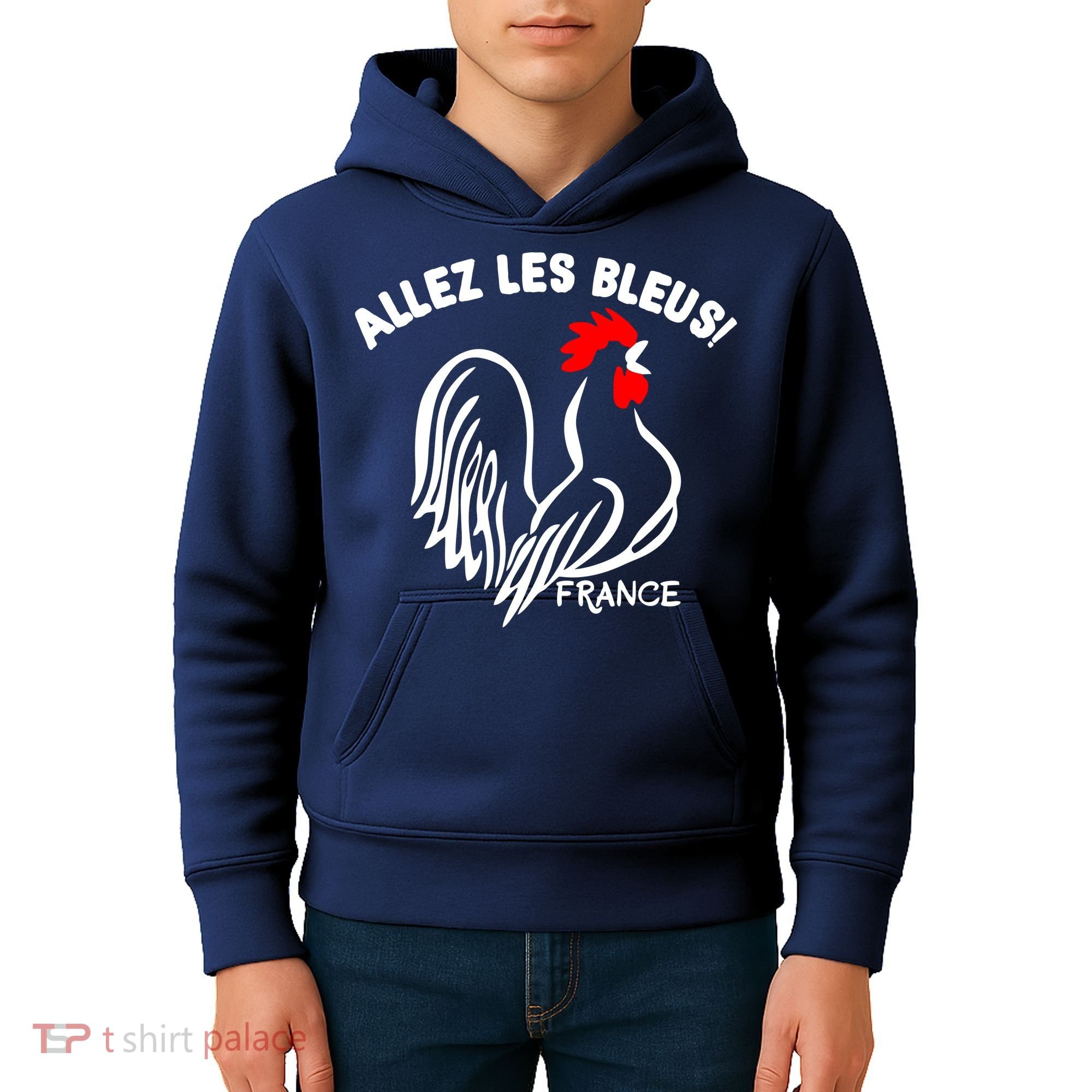 France Soccer Allez Les Bleus World Kids Hoodie