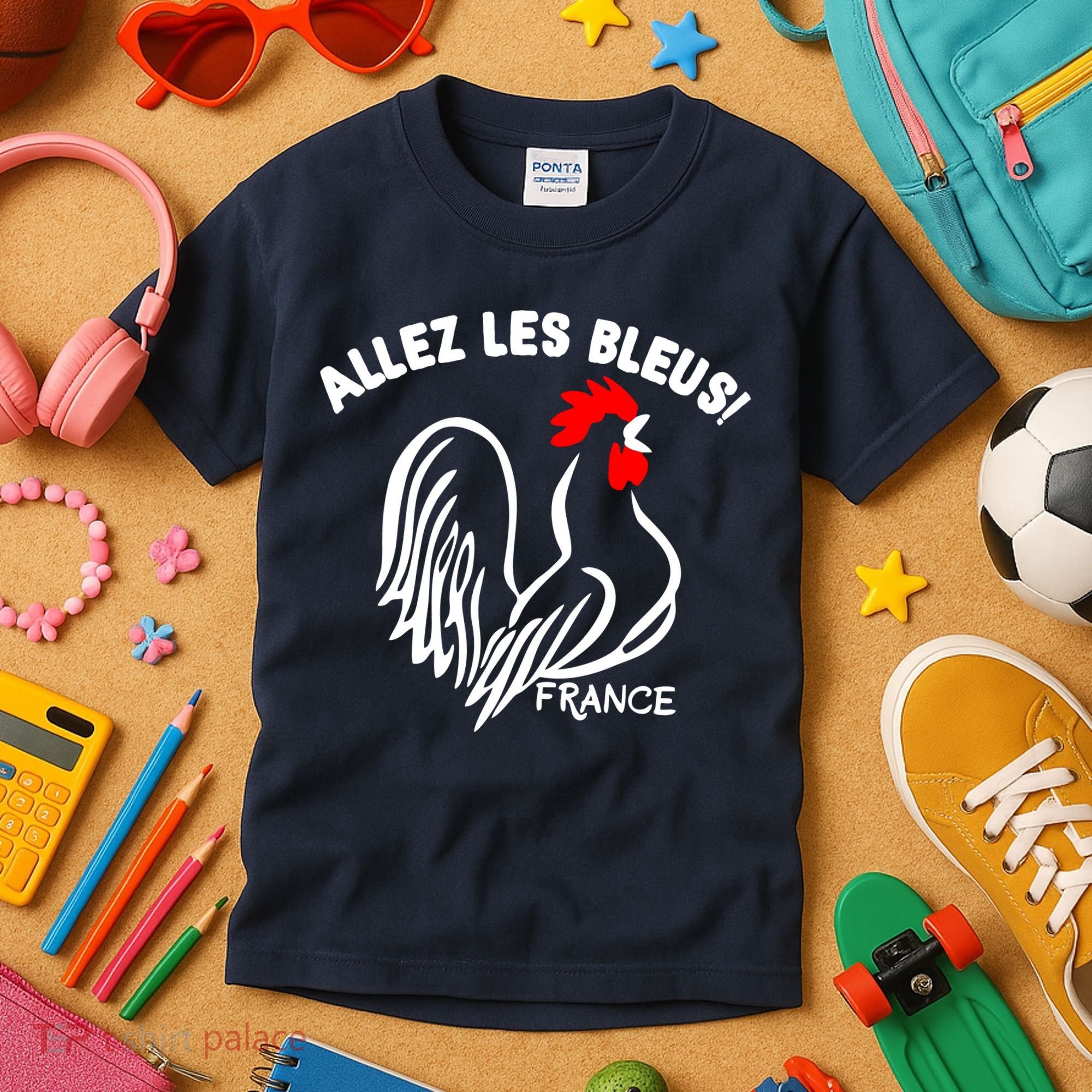 France Soccer Allez Les Bleus World Kids T-Shirt
