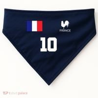 France Soccer Jersey USA-Made Doggie Bandana thumb 0