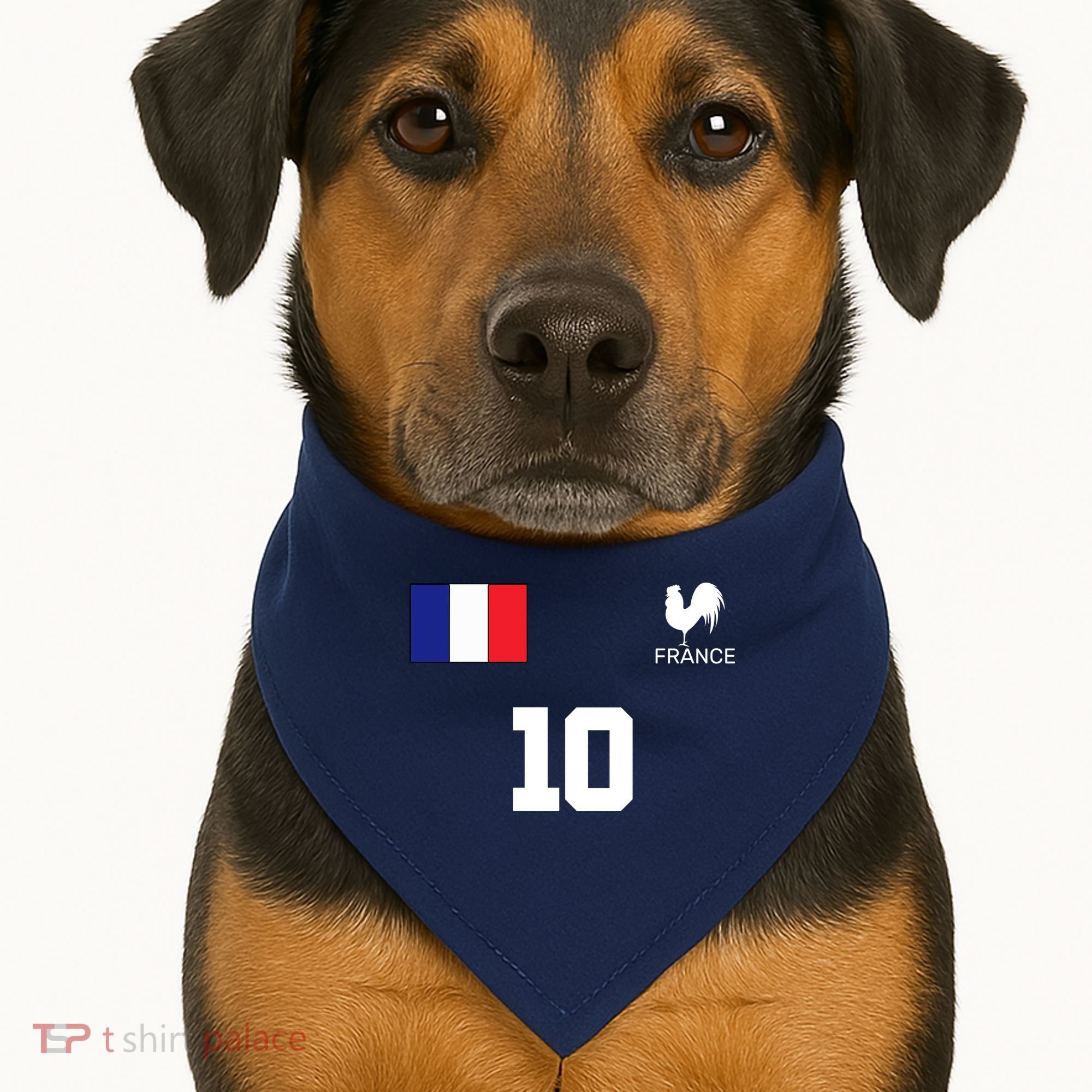 France Soccer Jersey USA-Made Doggie Bandana