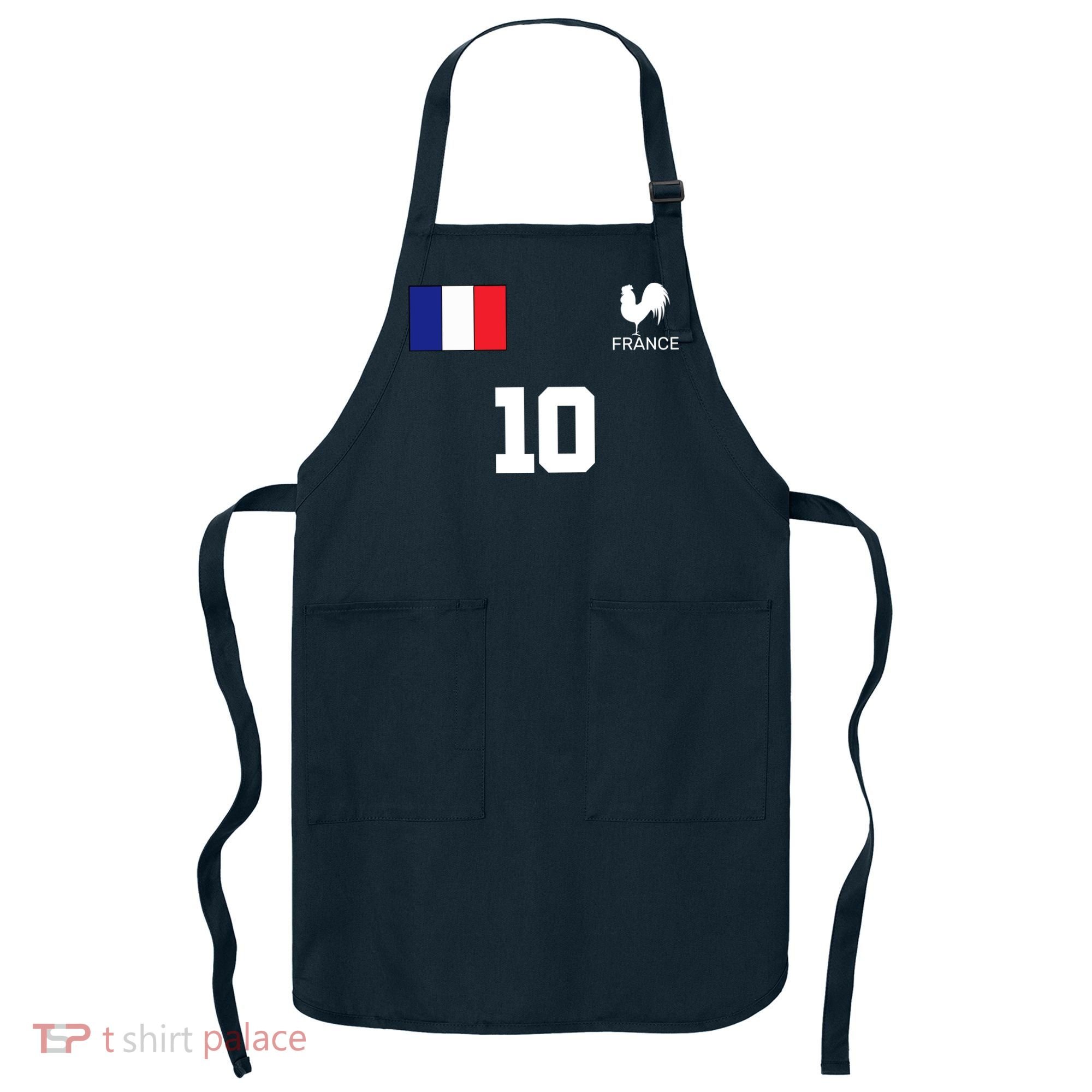 France Soccer Jersey Apron