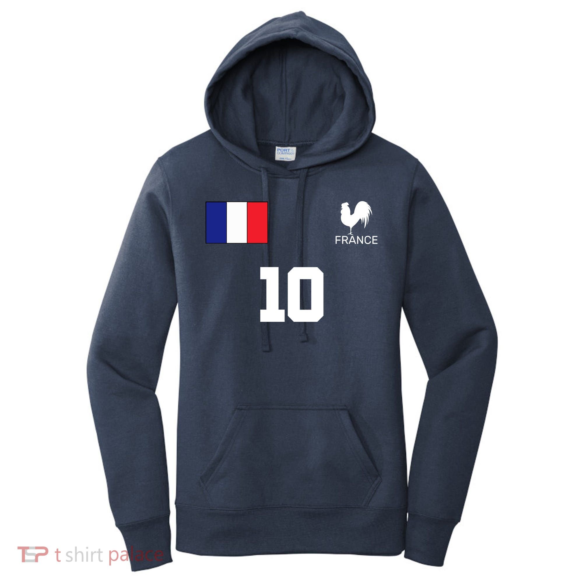 France Soccer Jersey Women's Hoodie