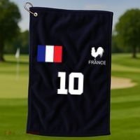 France Soccer Jersey Golf Towel thumb 1