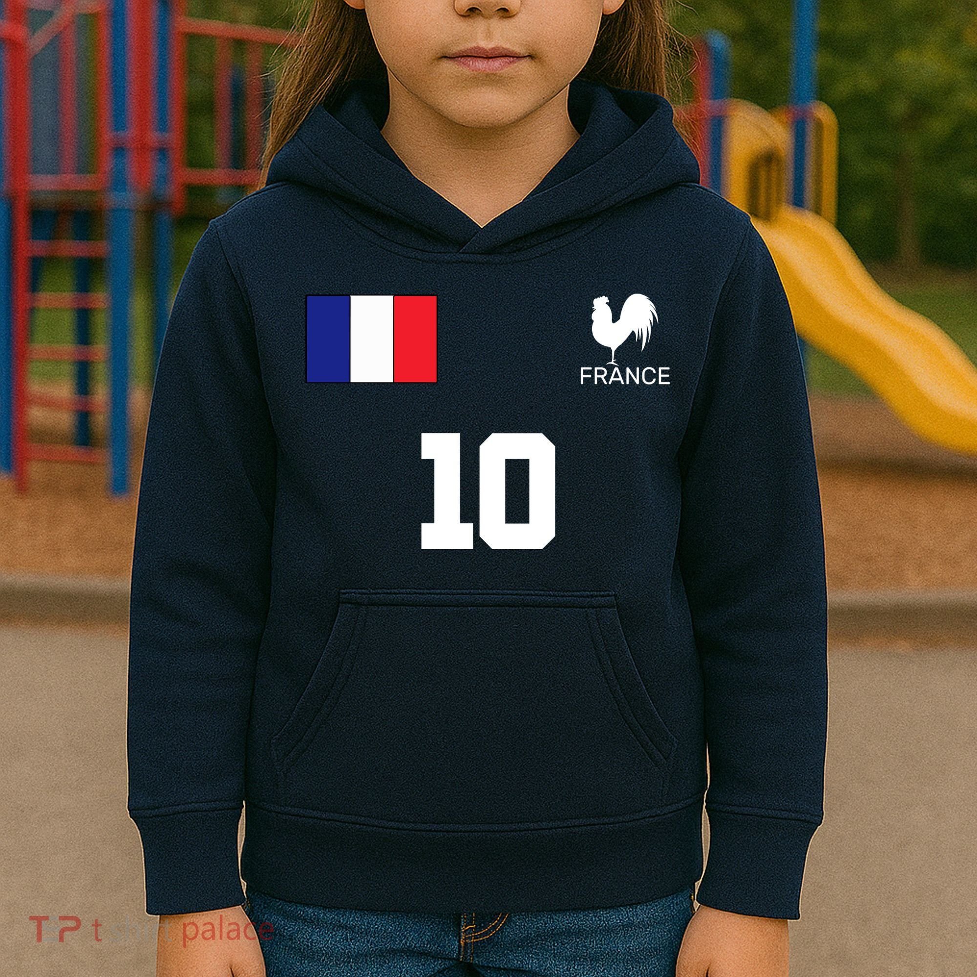 France Soccer Jersey Kids Hoodie