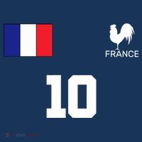 France Soccer Jersey Kids Long Sleeve Shirt thumb 2
