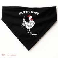 France Soccer World Allez Les Bleus USA-Made Doggie Bandana thumb 0