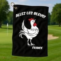 France Soccer World Allez Les Bleus Golf Towel thumb 1