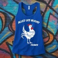 France Soccer World Allez Les Bleus Women's Tank Top thumb 3