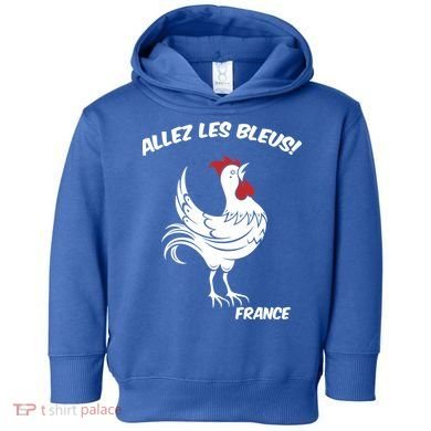 France Soccer World Allez Les Bleus Toddler Hoodie